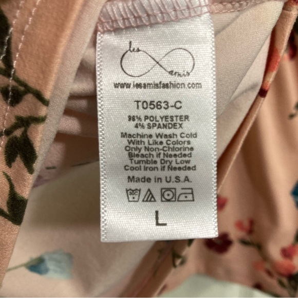 Les Amis Peplum Floral Top - Picture 4 of 4